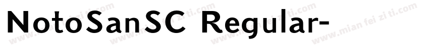 NotoSanSC Regular字体转换